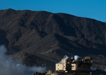 Army National Guard Infantrymen Seize a Town at NTC.