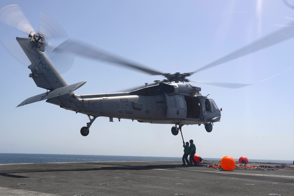 Abraham Lincoln Replenishment at Sea