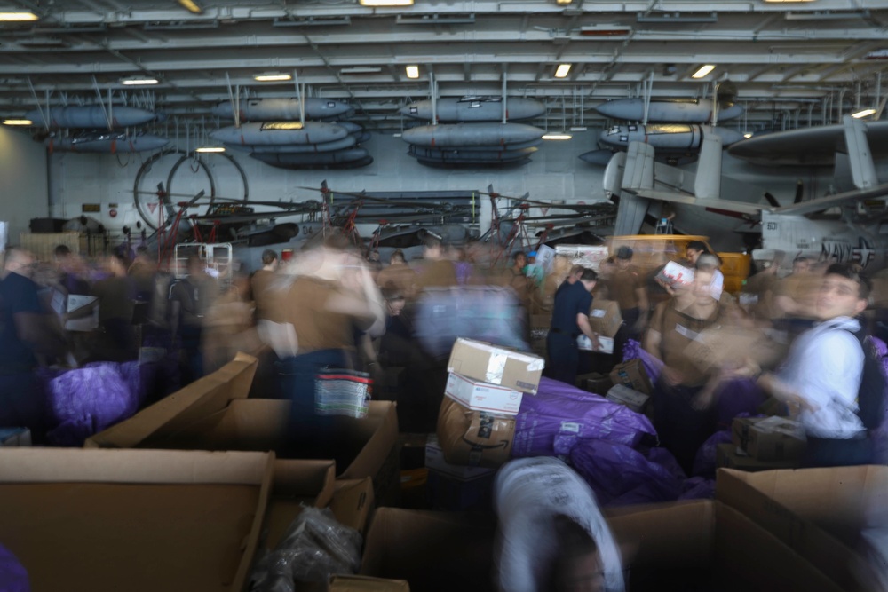 Abraham Lincoln Replenishment at Sea