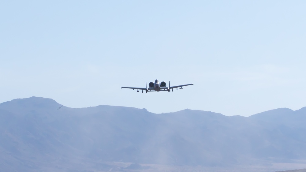 A-10 Thunderbolt conducts flyover