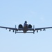 A-10 Thunderbolt conducts flyover en route to mission