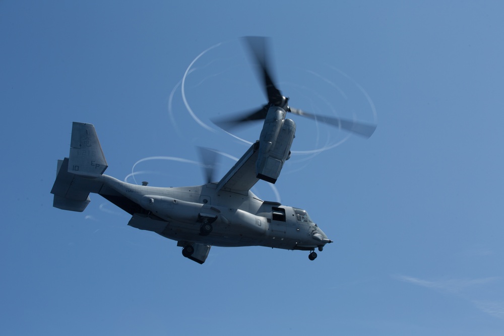 31st MEU flight operations aboard the USS Wasp