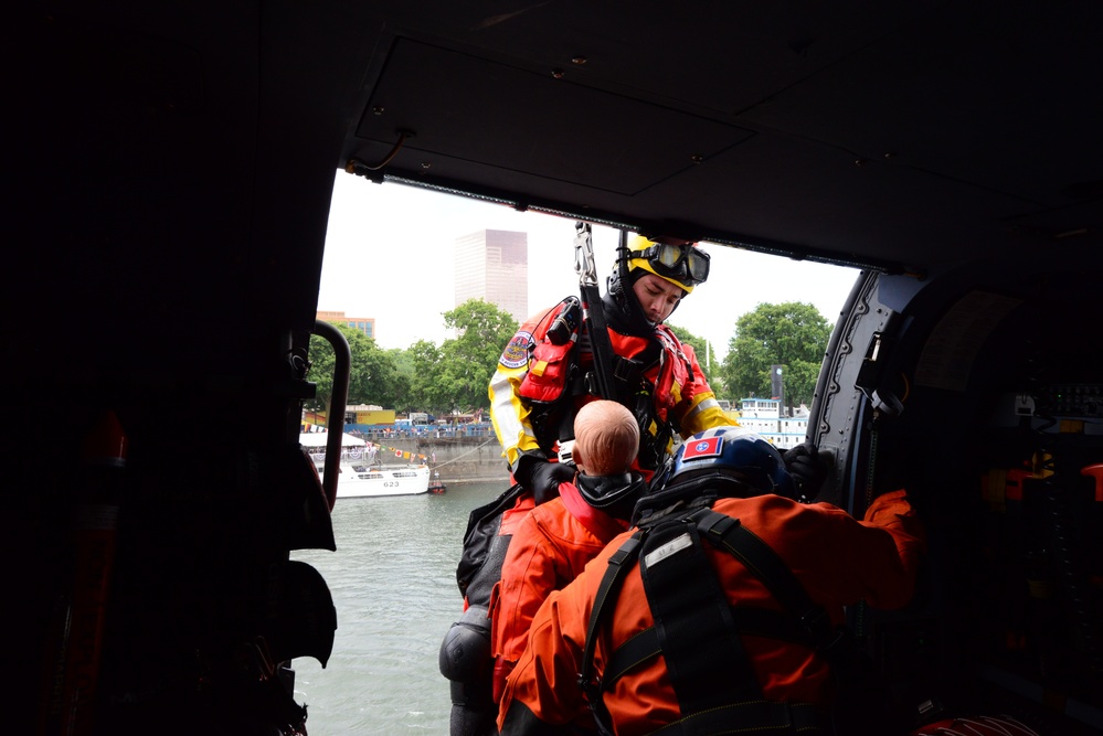 Coast Guard Performs Search and Rescue Demonstration at Portland Rose Festival