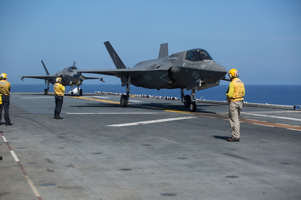 31st MEU flight operations aboard the USS Wasp