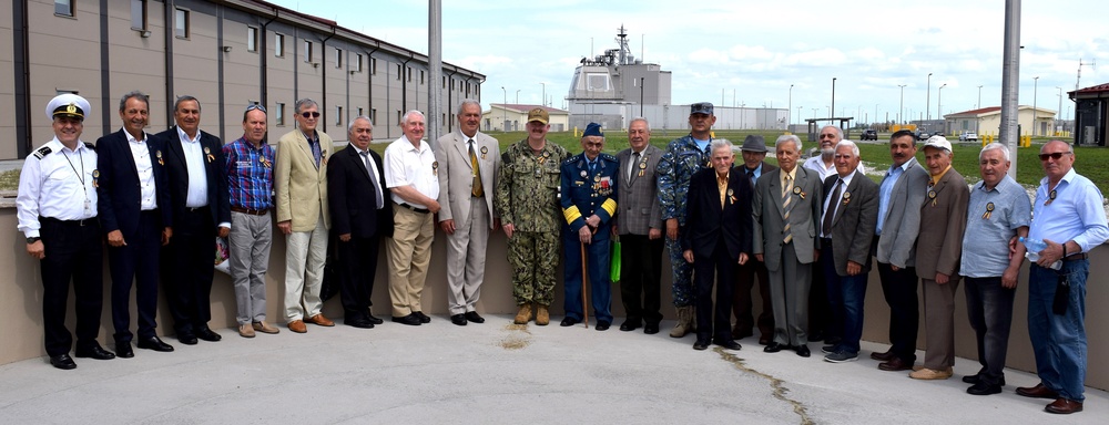 U.S. Navy Hosts Romanian Air Force Veterans for visit to base