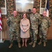 Dr. Laurie Rush poses with 38th Infantry Division leadership