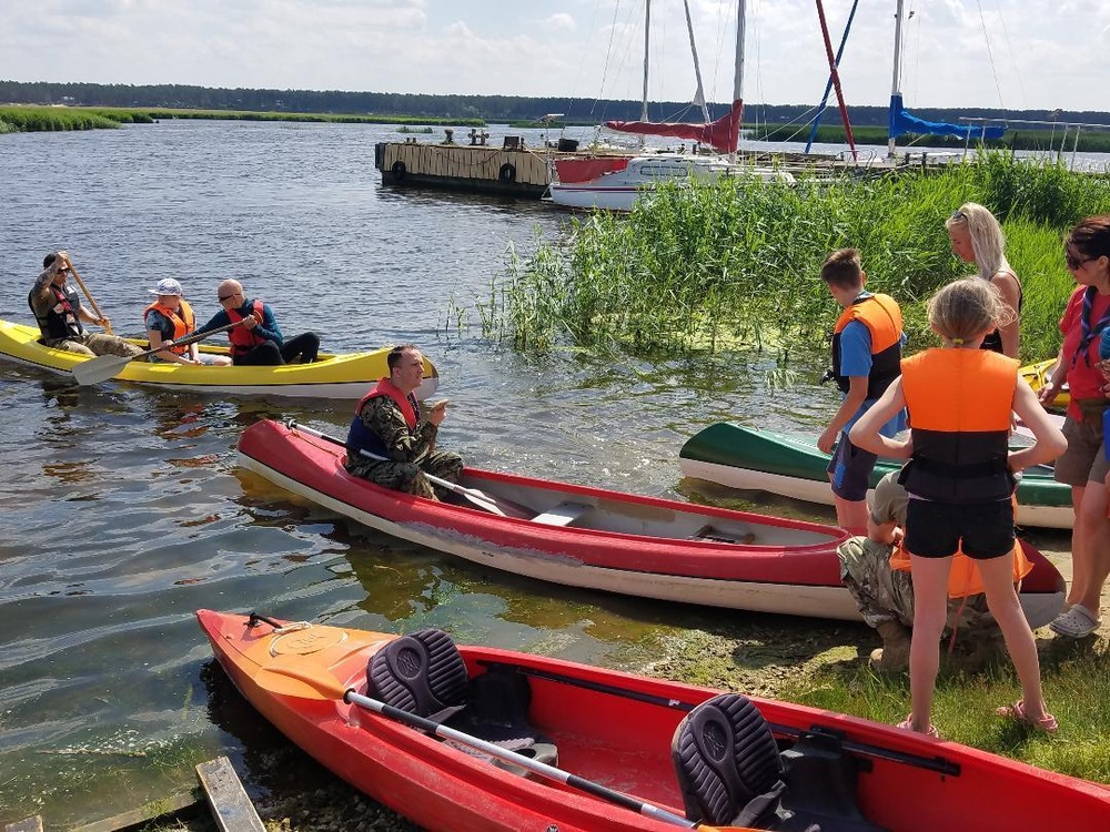 U.S. Marines and Soldiers visit Latvian Sea Scouts