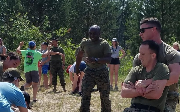 U.S. Marines and Soldiers visit Latvian Sea Scouts