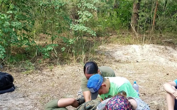 U.S. Marines and Soldiers visit Latvian Sea Scouts