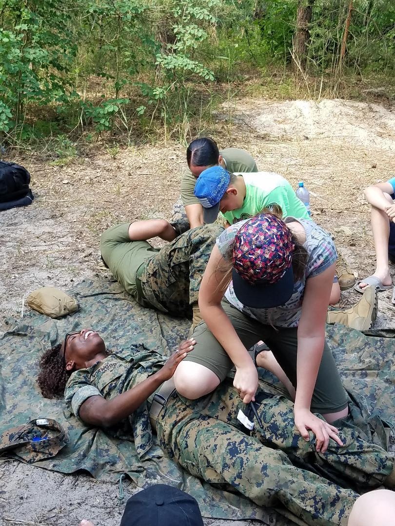 U.S. Marines and Soldiers visit Latvian Sea Scouts