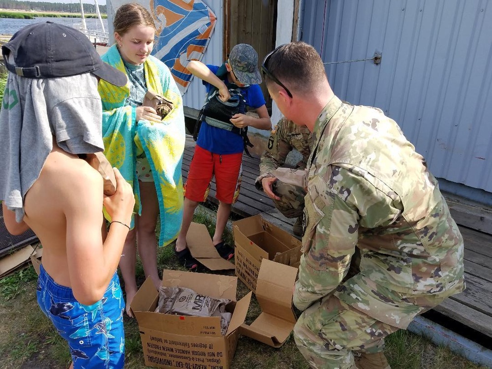 U.S. Marines and Soldiers visit Latvian Sea Scouts