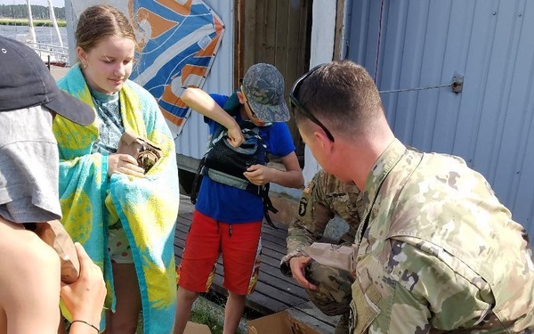 U.S. Marines and Soldiers visit Latvian Sea Scouts