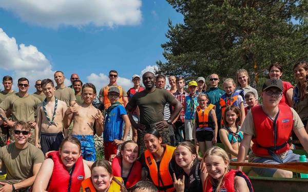 U.S. Marines and Soldiers visit Latvian Sea Scouts