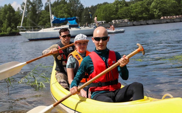 U.S. Marines and Soldiers visit Latvian Sea Scouts