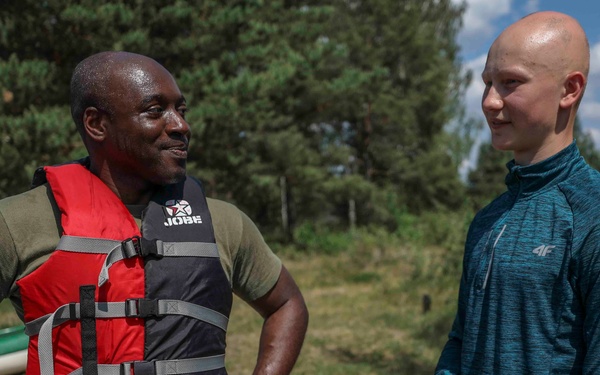 U.S. Marines and Soldiers visit Latvian Sea Scouts