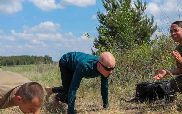U.S. Marines and Soldiers visit Latvian Sea Scouts