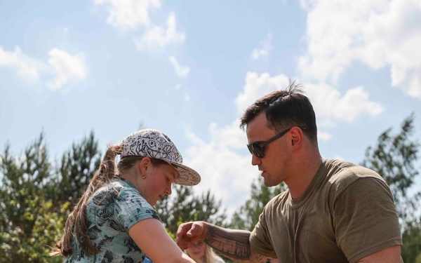 U.S. Marines and Soldiers visit Latvian Sea Scouts