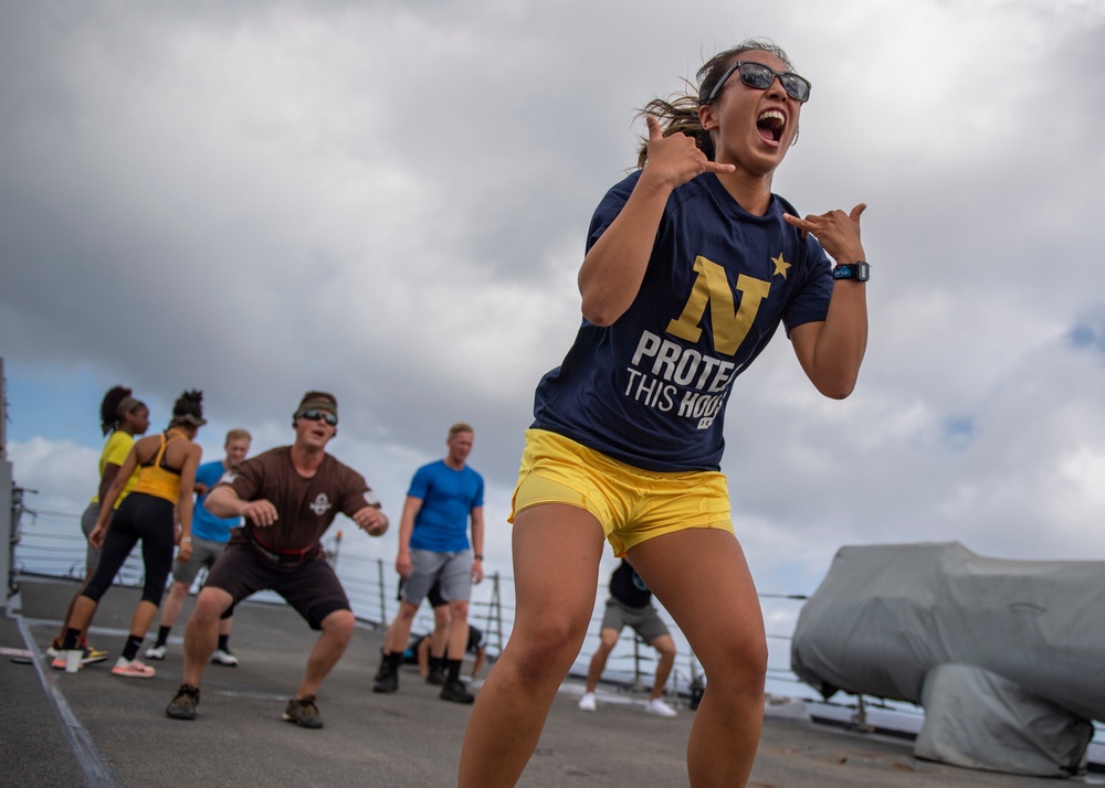 DDG 112 Sailors Take On the "MURPH" Challenge