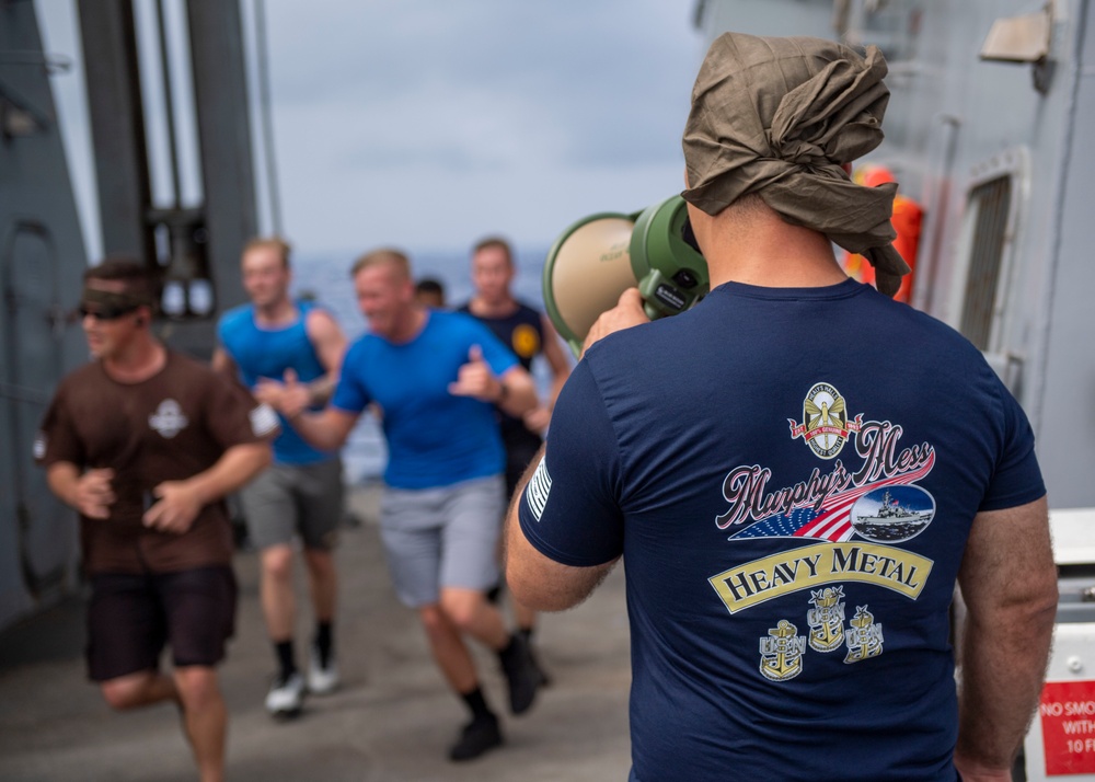 DDG 112 Sailors Take On the "MURPH" Challenge
