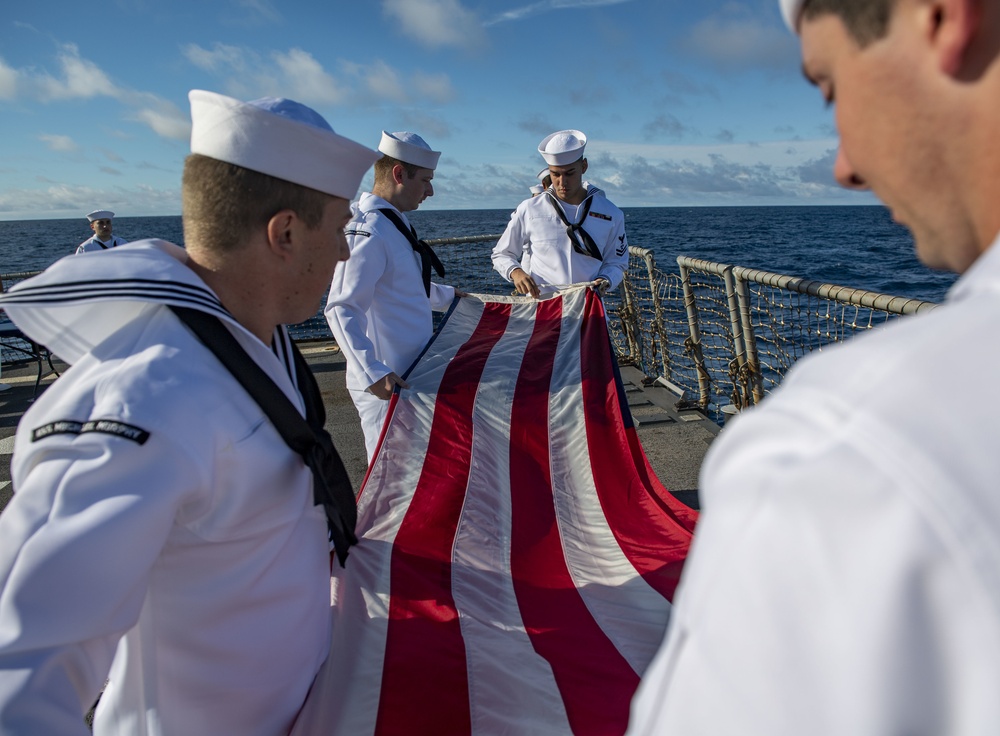 USS Michael Murphy Burial at Sea