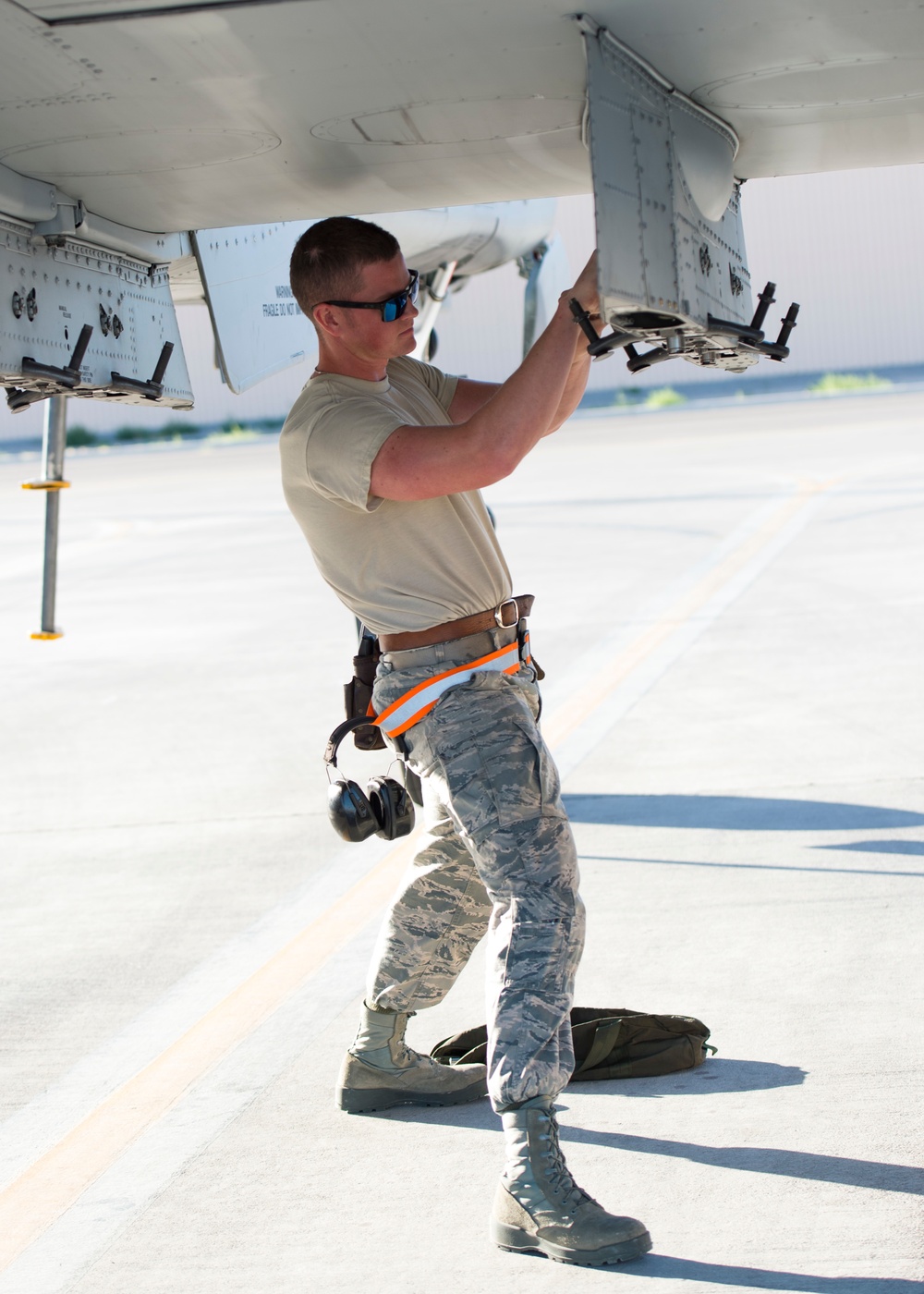 Loading bombs at Nellis AFB for Green Flag-West