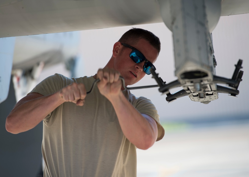 Loading bombs at Nellis AFB for Green Flag-West