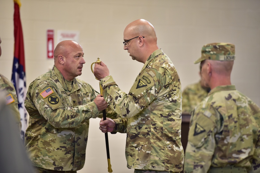 Sgt. Maj. Bill Rayner accepts new responsibility