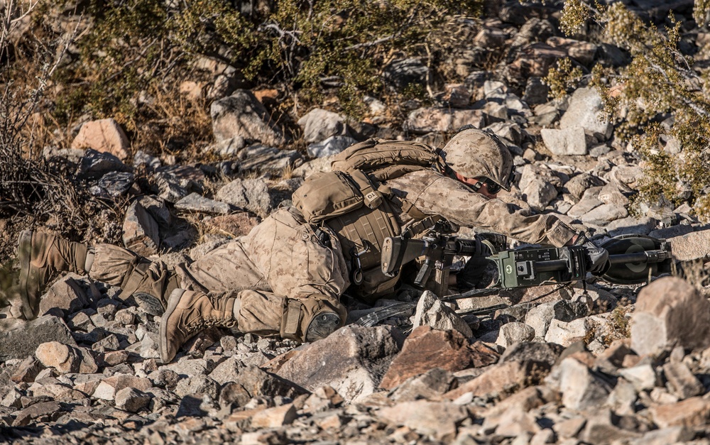 Platoon attack training on Range 410 during ITX 4-19