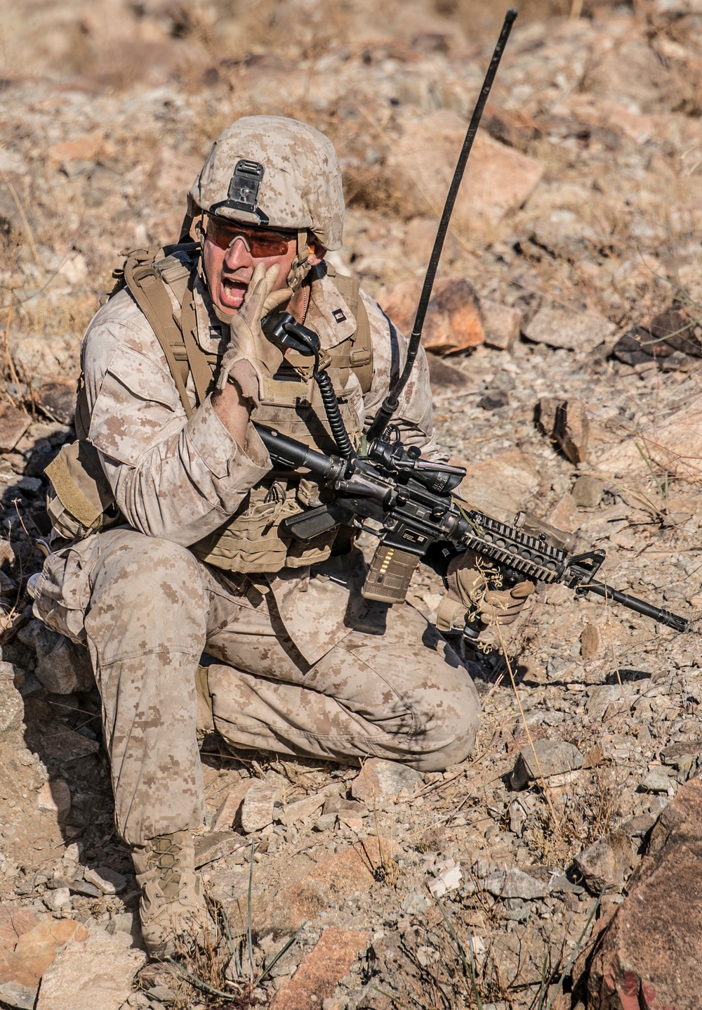 Platoon attack training on Range 410 during ITX 4-19