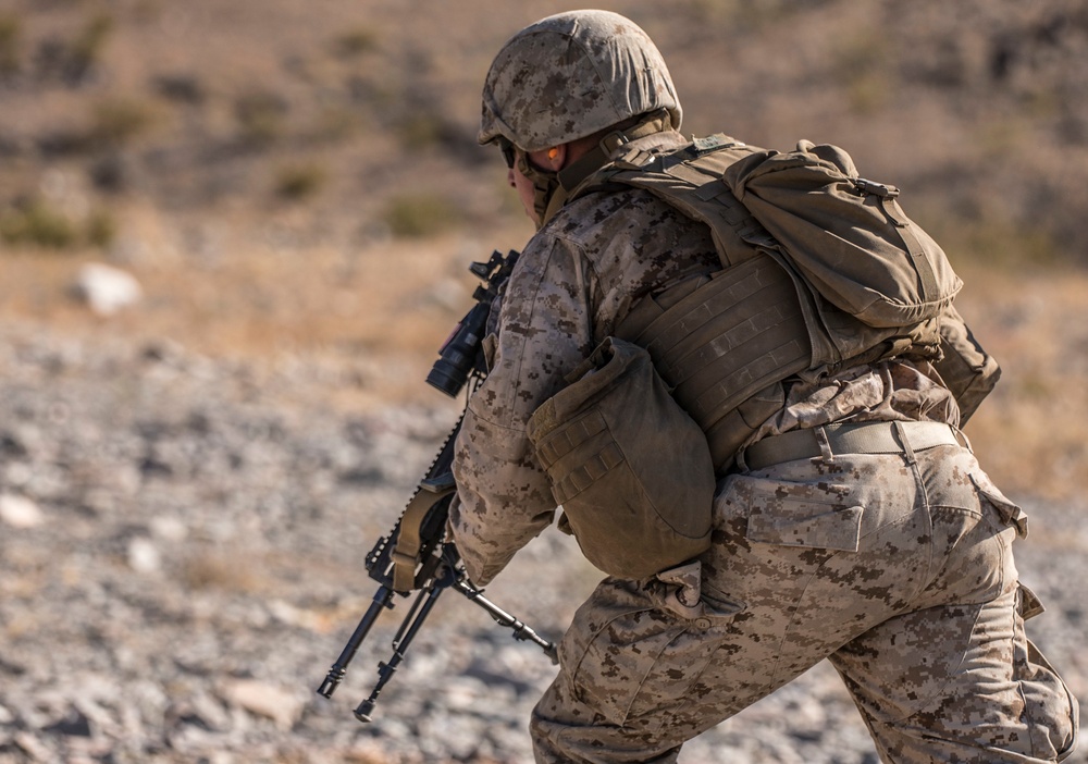 Platoon attack training on Range 410 during ITX 4-19