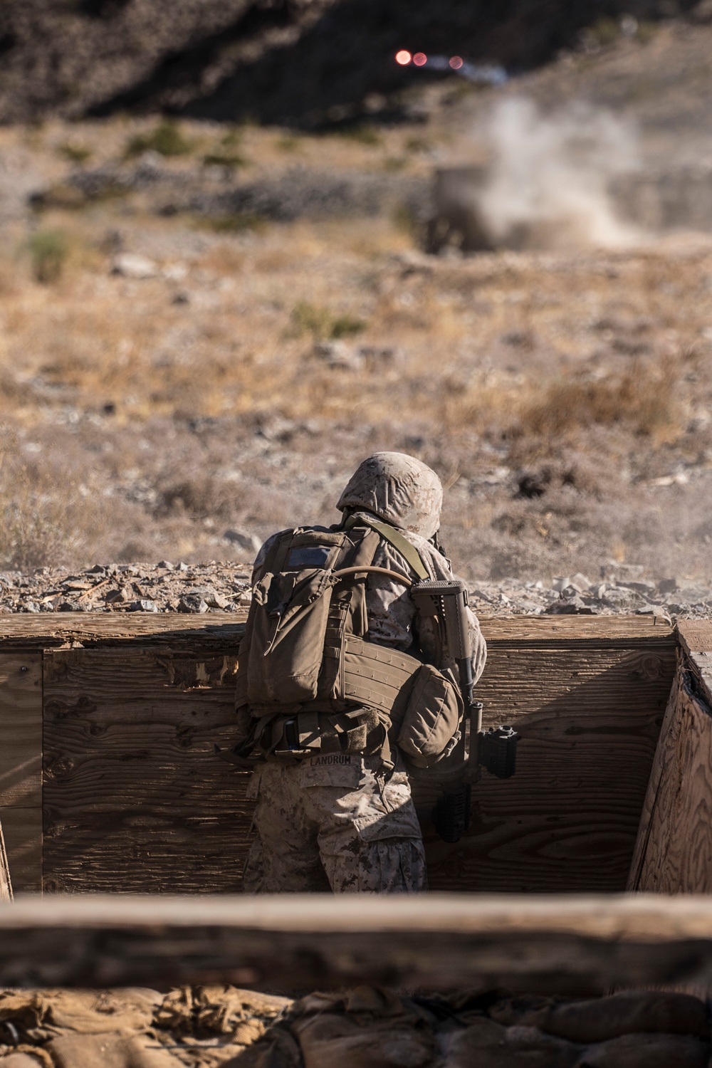 Platoon attack training on Range 410 during ITX 4-19