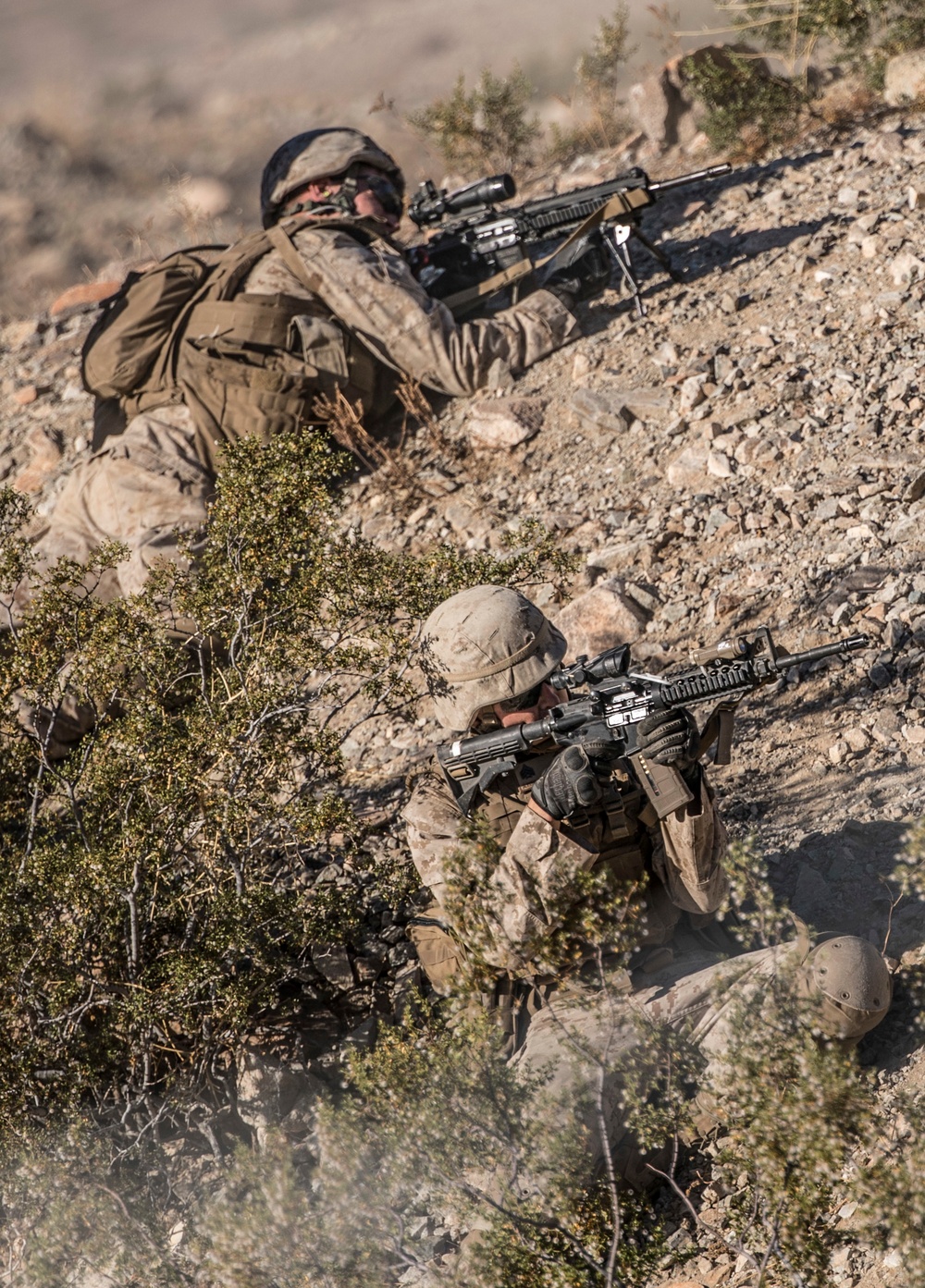 Platoon attack training on Range 410 during ITX 4-19