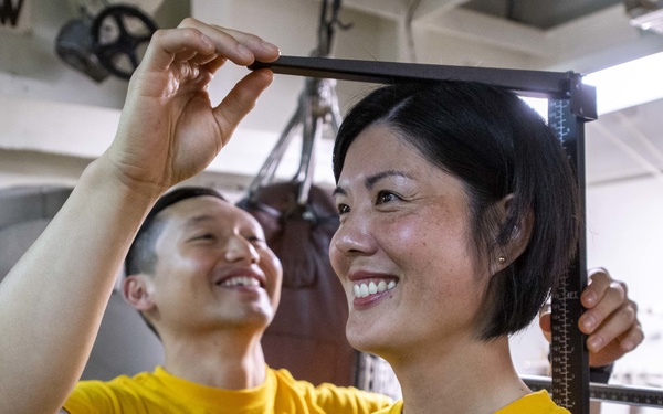 BCA Weigh-Ins Conducted Aboard USS Curtis Wilbur (DDG 54)