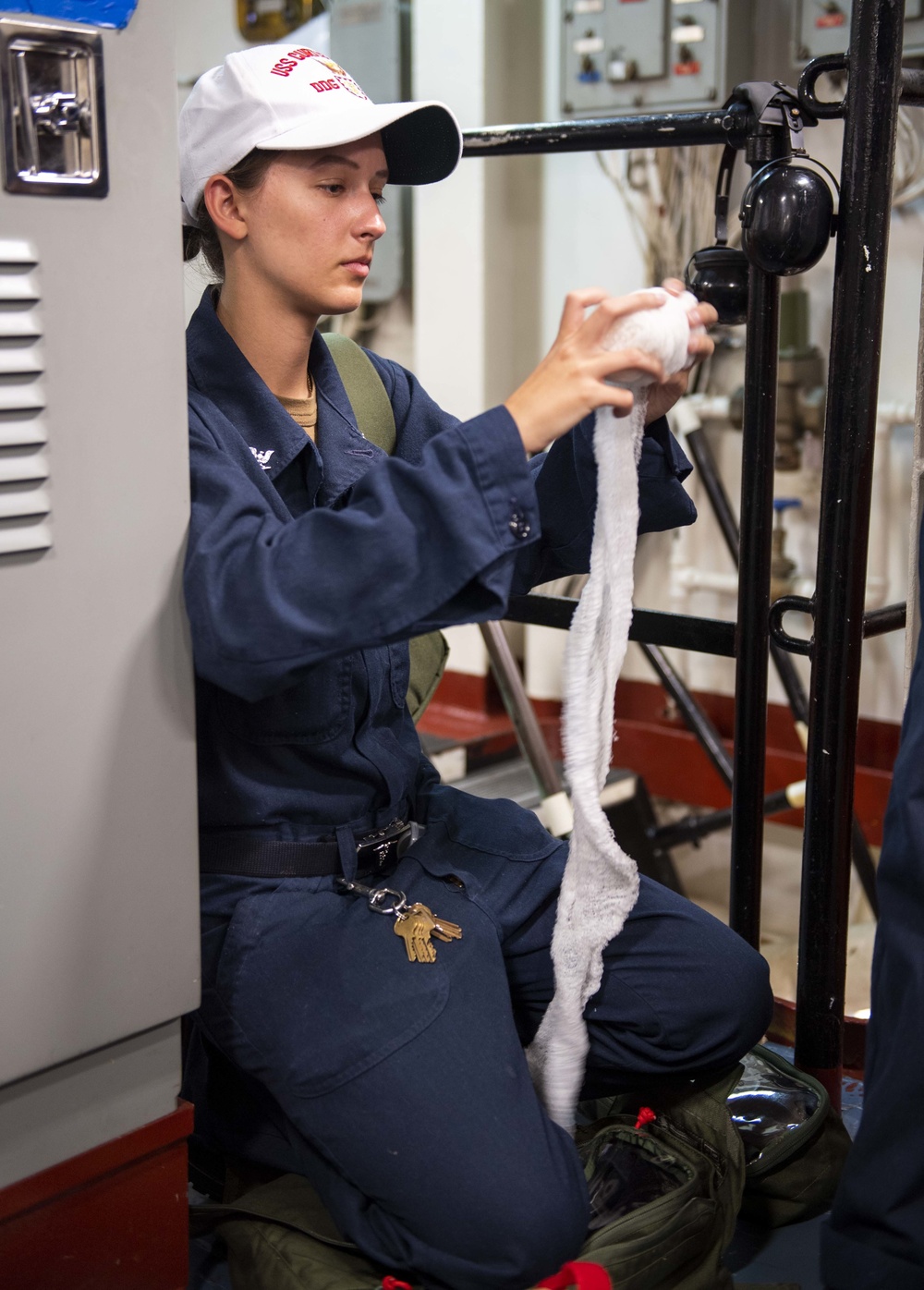 Emergency Medical Response Drill Counducted Aboard USS Curtis Wilbur (DDG 54)