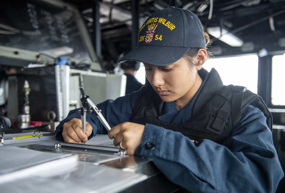 DVIDS - Images - Sailors Aboard USS Curtis Wilbur (DDG 54) Train During ...