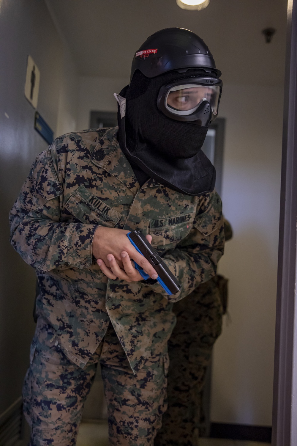 4th Civil Affairs Group Marines exercise active shooter emergency action plan