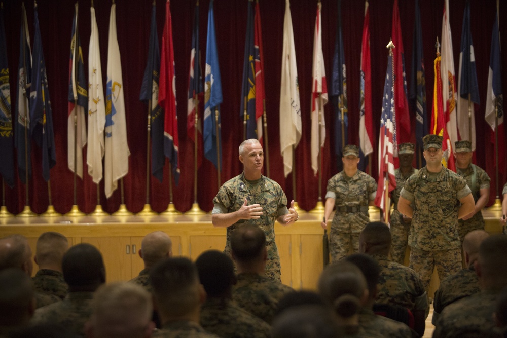 III MEF Support Battalion change of command ceremony