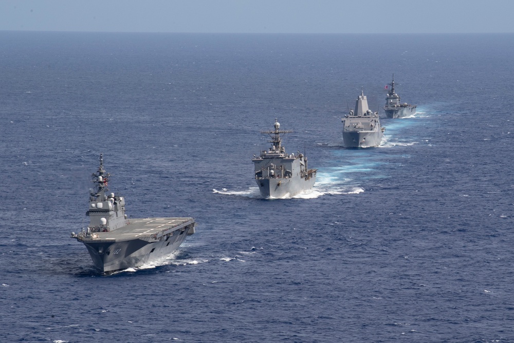 Wasp Amphibious Ready Group (ARG) Operations at Sea With Japanese Maritime Self Defense Force (JMSDF)