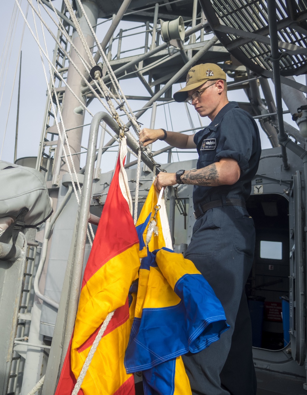 USS Antietam Operates Underway with the Royal Thai Navy During CARAT Thailand 2019