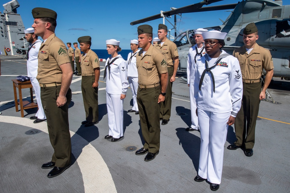 Burial at Sea Aboard USS John P. Murtha