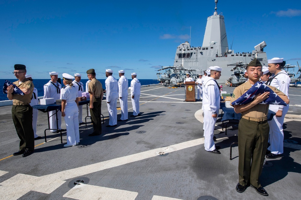 Burial at Sea Aboard USS John P. Murtha