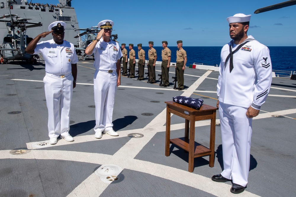 Burial at Sea Aboard USS John P. Murtha