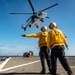 Replenishment-at-sea with USNS Amelia Earhart and USS Green Bay