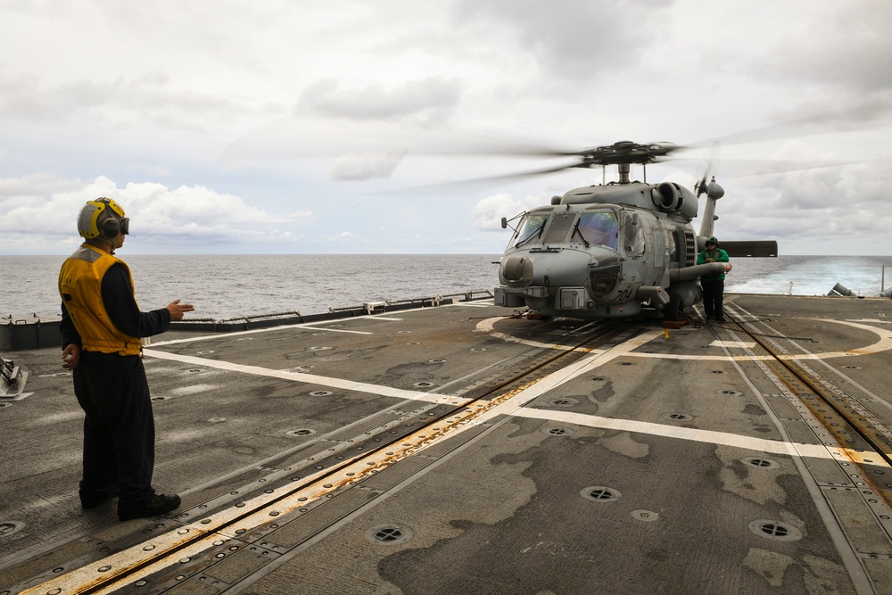 USS Antietam Operates Underway with the Royal Thai Navy During CARAT Thailand 2019