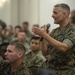 August Cole, co-author of “Ghost Fleet,” discusses future technological warfare with Marine information group in Okinawa