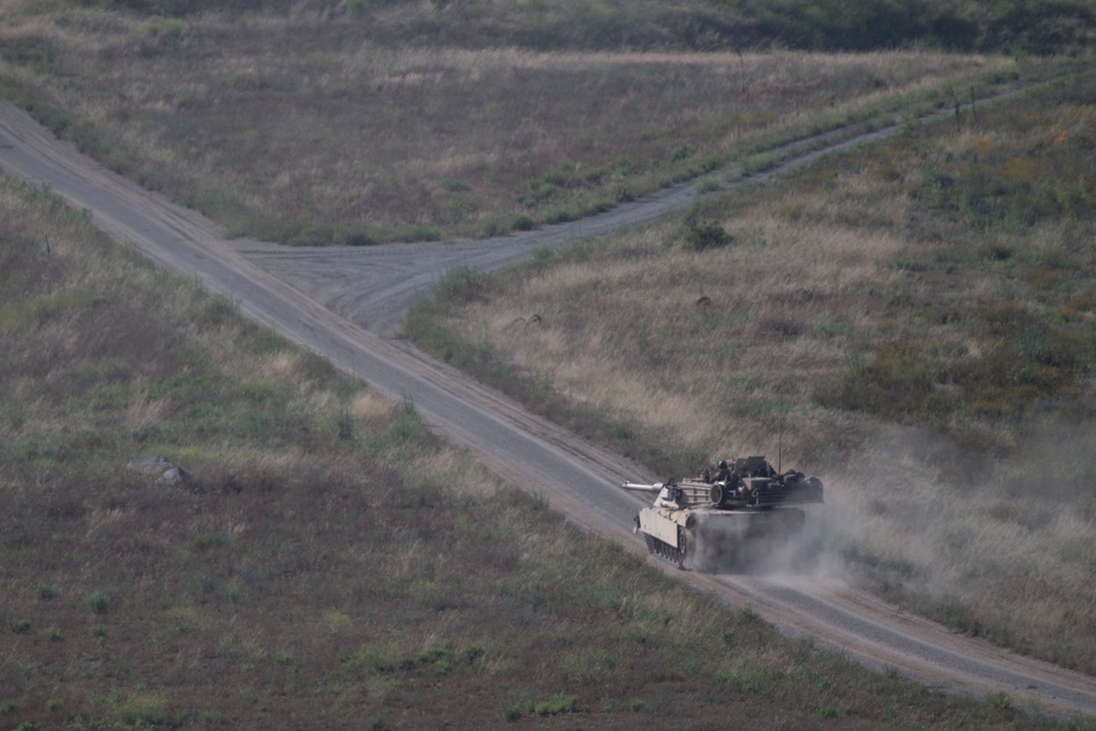 M1A1 Abrams Tank Range, Charlie Company, 4th Tank Battalion