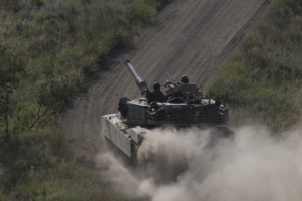 M1A1 Abrams Tank Range, Charlie Company, 4th Tank Battalion