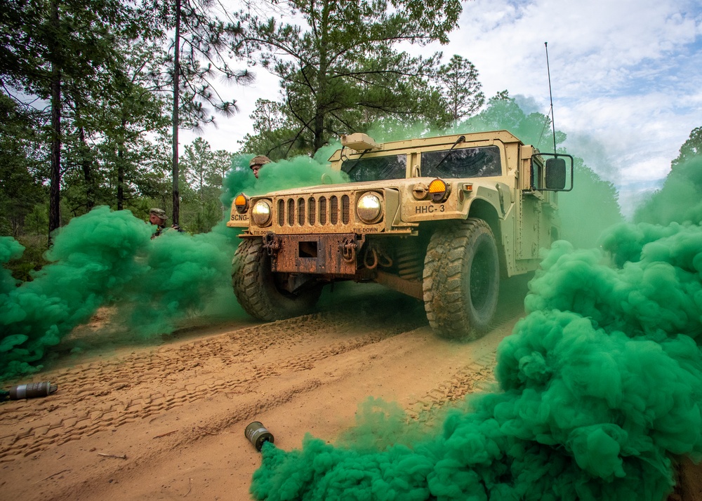 Engineers Conduct Convoy Training