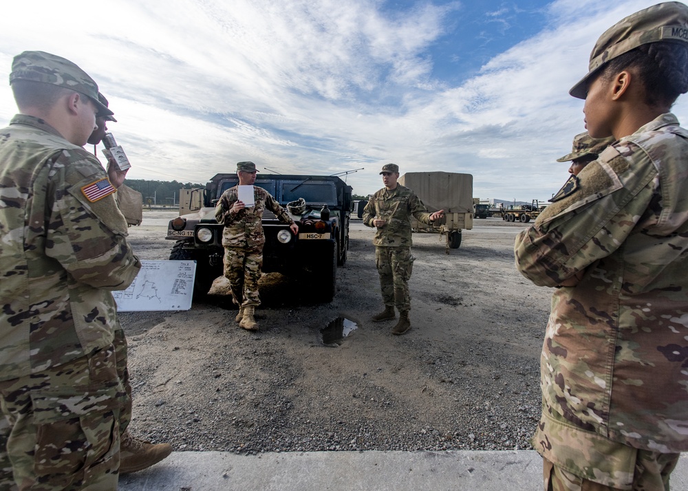 Engineers Conduct Convoy Training