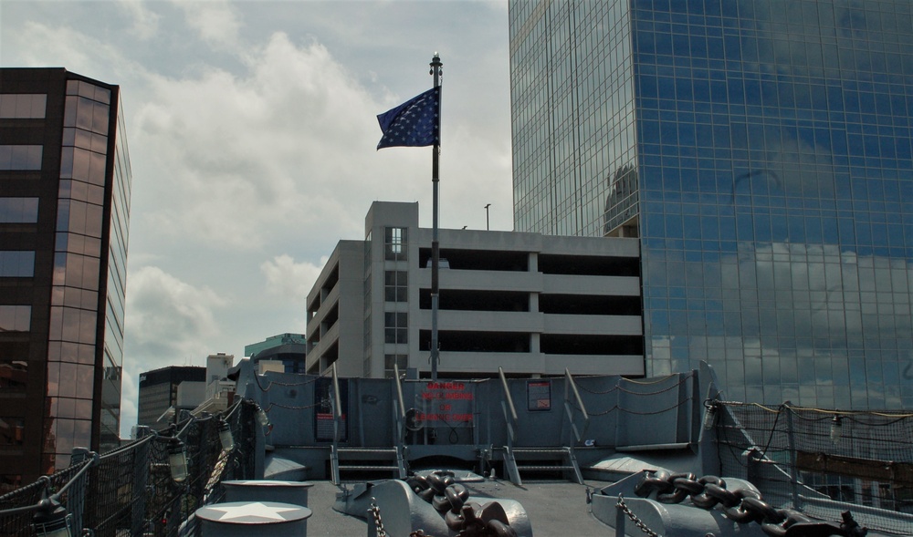 Union Jack on a Battleship